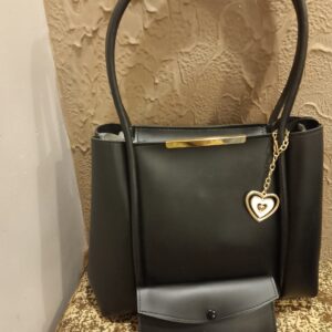 "CharmHeart Dual Handle Tote Bag"