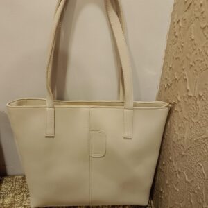 Classic Cream Tote Bag – Minimalist Everyday Essential
